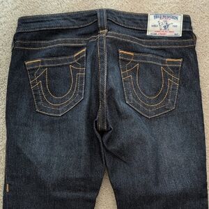 True Religion Women's Dark Blue Relaxed Jeans